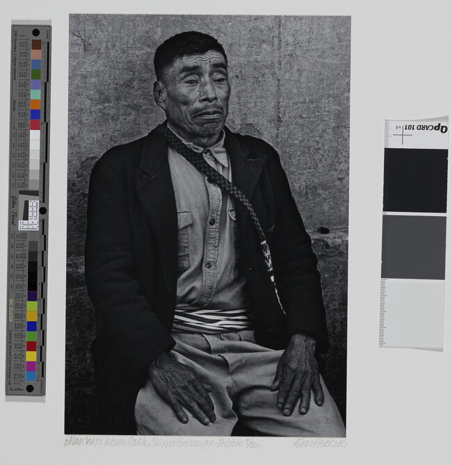 Alternate image #1 of Man with Woven Sash, Chimaltenango, number 6, from the portfolio, Itinerant Images of Guatemala