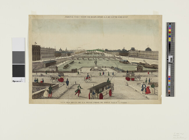 Alternate image #1 of Vue des Rives de la Seine Prise du Pont Neuf à Paris (View of the Banks of the Seine and Pont Neuf in Paris)