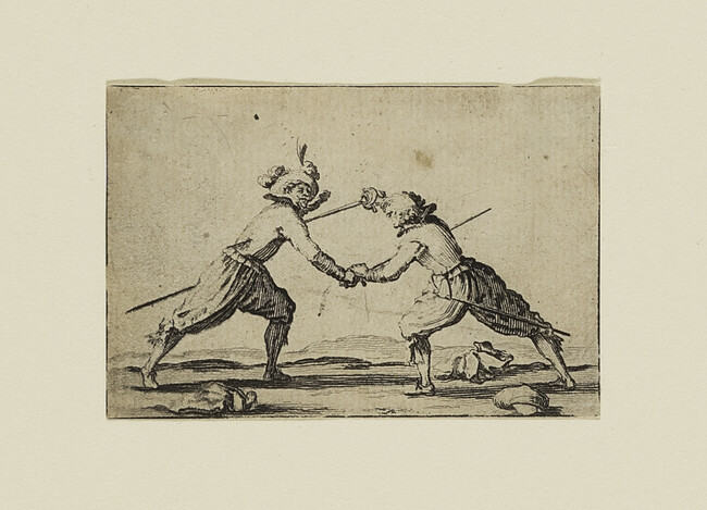 Alternate image #2 of Le duel à l'épée (The Duel with Sword), from the series Capricci di varie figure (Les Caprices ; The Caprices series)