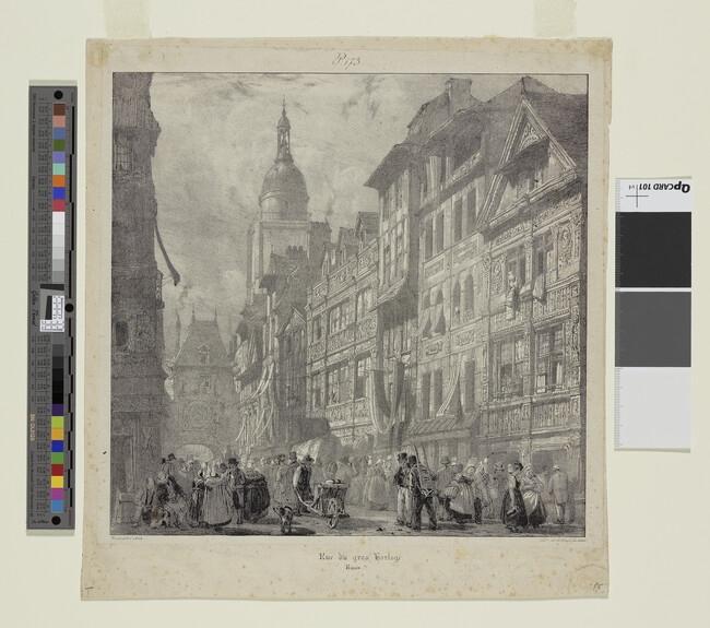 Alternate image #1 of Rue du gros horloge, Rouen; plate 173 from 