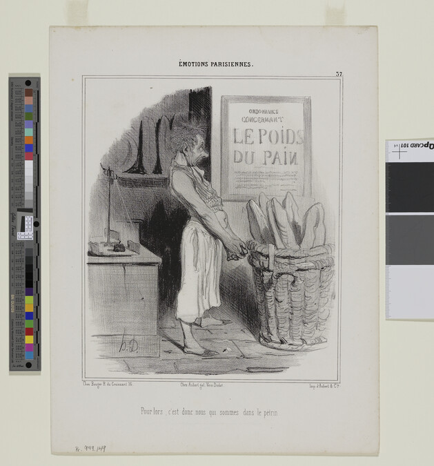 Alternate image #1 of Pour lors, c'est donc nous qui sommes dans le pétrin (So, it's us now who are in big trouble), plate 37 from the series Émotions Parisiennes (Parisian Emotions)