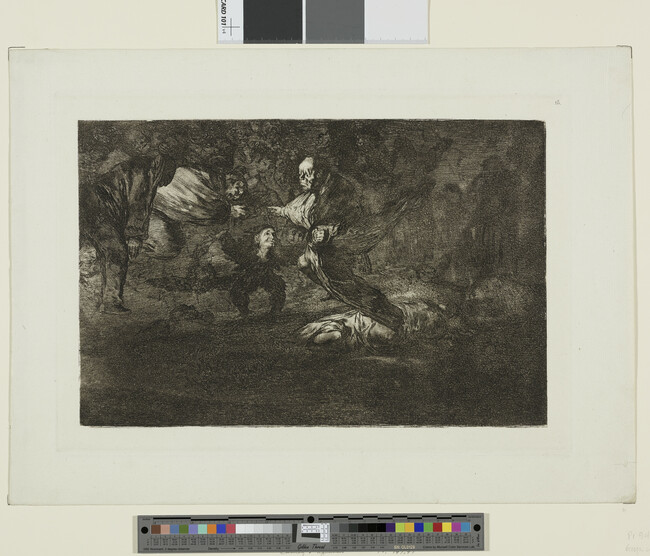 Alternate image #1 of Old Man and the Corpse, plate 18 from the series Los Proverbios (Disparates)