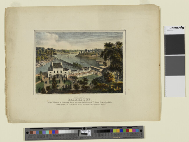 Alternate image #1 of Fairmount, Plate 1 from Views of Philadelphia, and Its Vicinity