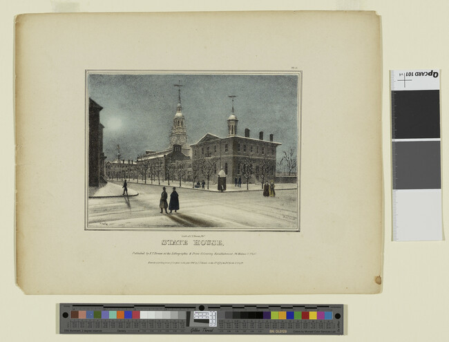 Alternate image #1 of State House, Plate 11 from Views of Philadelphia, and Its Vicinity