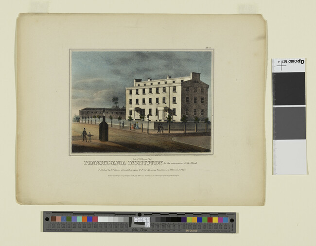 Alternate image #1 of Pennsylvania Institution for the Instruction of the Blind, Plate 12 from Views of Philadelphia, and Its Vicinity