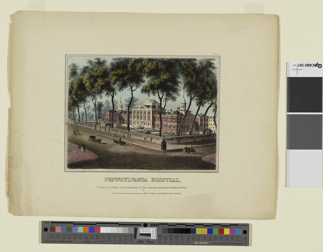 Alternate image #1 of Pennsylvania Hospital, Plate 13 from Views of Philadelphia, and Its Vicinity