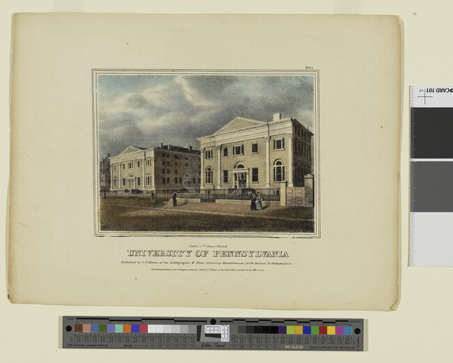 Alternate image #1 of University of Pennsylvania, Plate 15 from Views of Philadelphia, and Its Vicinity