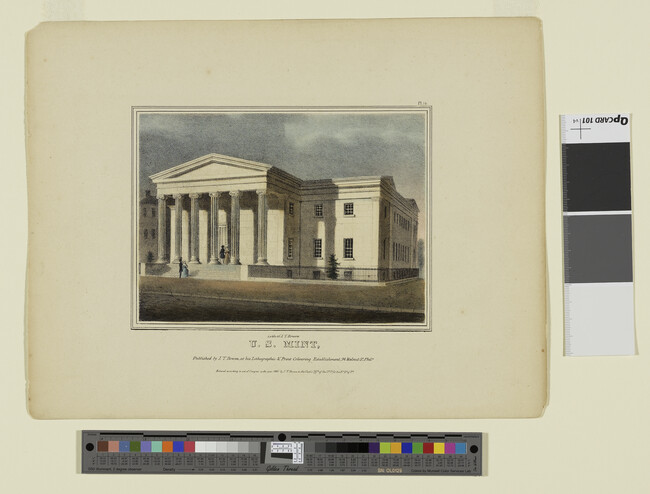 Alternate image #1 of U. S. Mint, Plate 16 from Views of Philadelphia, and Its Vicinity