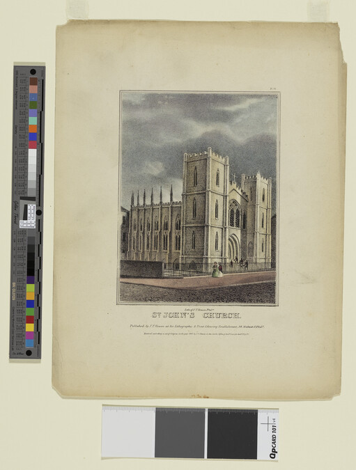 Alternate image #1 of St. John's Church, Plate 19 from Views of Philadelphia, and Its Vicinity