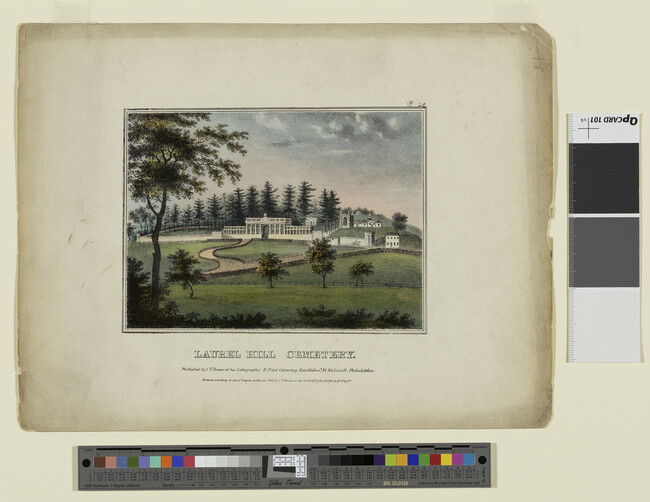 Alternate image #1 of Laurel Hill Cemetery, Plate 20 from Views of Philadelphia, and Its Vicinity
