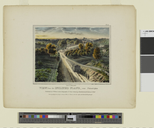 Alternate image #1 of View from the Inclined Plane, near Philadelphia, Plate 4 from Views of Philadelphia, and Its Vicinity