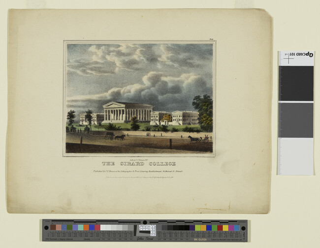 Alternate image #1 of The Girard College, Plate 5 from Views of Philadelphia, and Its Vicinity