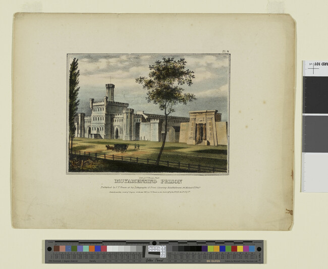 Alternate image #1 of Moyamensing Prison, Plate 9 from Views of Philadelphia, and Its Vicinity