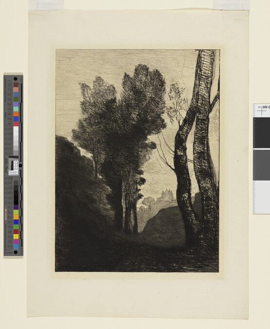 Alternate image #1 of Environs de Rome (Environs of Rome; Outside Rome), Plate 21 from Eaux-fortes modernes (Modern Etchings)