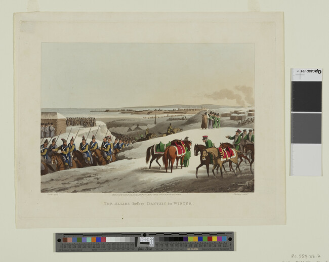 Alternate image #1 of The Allies Before Dantzic in Winter, plate 38 from Historic, military, and naval anecdotes, of personal valour, bravery, and particular incidents which occured to the armies