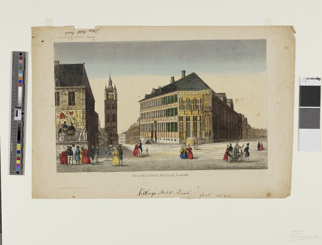 Alternate image #1 of Vue de L'Hôtel de Ville à Gand (Hotel de Villes, Ghent)