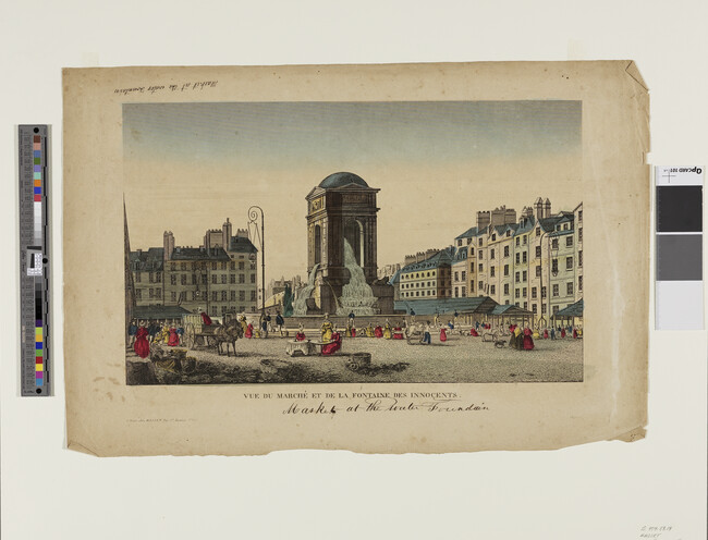 Alternate image #1 of Vue du Marché et de la Fontaine des Innocents (Market and Fountain of Innocents)