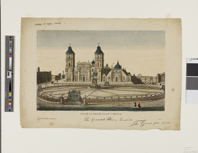 Alternate image #1 of Vue de la Grande Place à Méxique (The Grand Palace, Mexcio)
