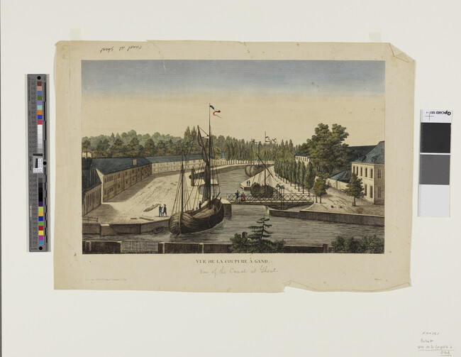 Alternate image #1 of Vue de la Coupure à Gand (View of the Canal, Ghent)