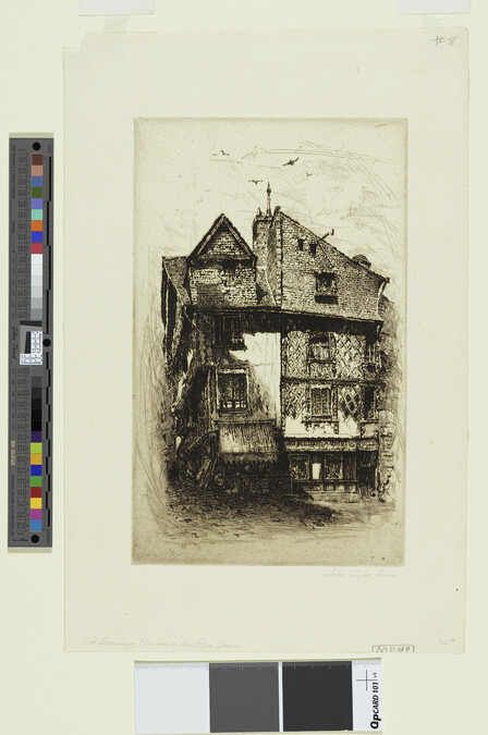 Alternate image #1 of Old Saumur, Houses in the Rue Dacier (Gabel Series #5)