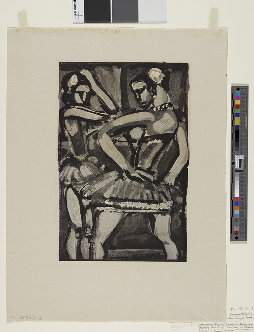 Alternate image #1 of Courtesans (Page 8), illustration from Le Cirque de l'Etoile filante (The Shooting Star Circus) by Georges Rouault