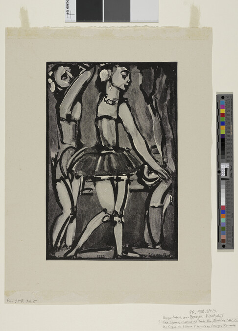 Alternate image #1 of Two Figures, illustration from Le Cirque de l'Etoile filante (The Shooting Star Circus) by Georges Rouault