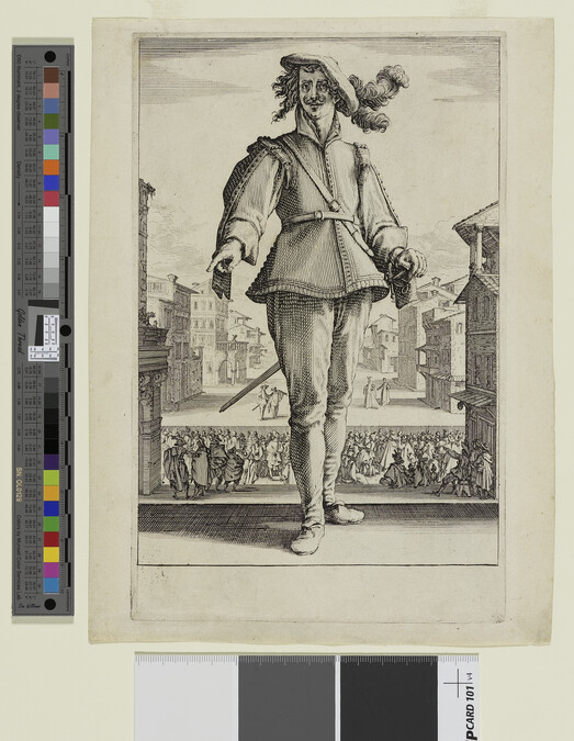 Alternate image #1 of Le Capitan ou L'Amoureux (The Captain or The Lover), from the series Les Trois Pantalons ( Les Trois Acteurs ; The Three Pantalons ; The Three Actors)