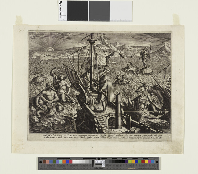 Alternate image #1 of Amerigo Vespucci on His Ship