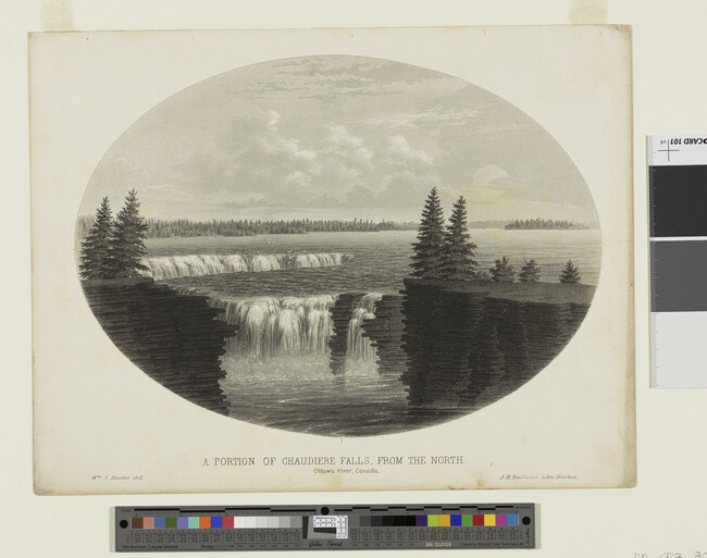 Alternate image #1 of A Portion of Chaudière Falls from the North, from Hunter's Ottawa Scenery