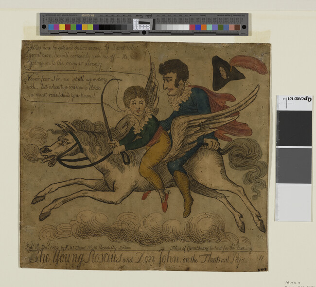 Alternate image #1 of The Young Roscius and Don John on the Theatrical Pegasus