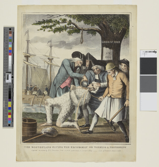 Alternate image #1 of The Bostonians Paying the Excise - Man or Tarring & Feathering
