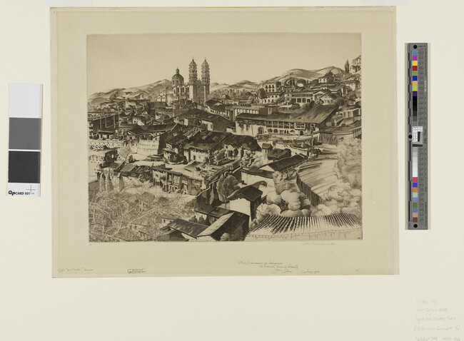 Alternate image #1 of Light and Shadow, Taxco, from the Mexican Series #4