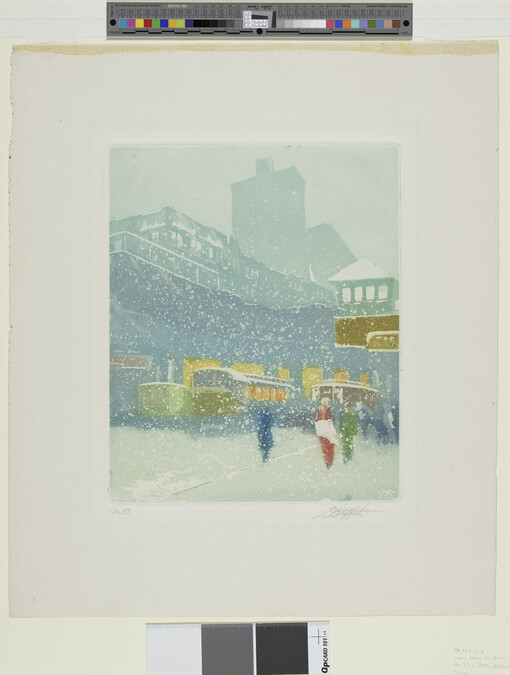 Alternate image #1 of No. 53 (Street Scene in Snow)