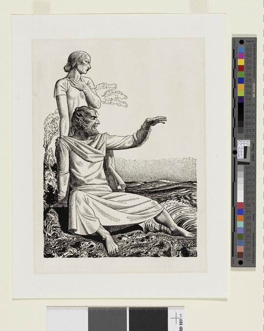 Alternate image #1 of Illustrations from The Complete Works of William Shakespeare: Prospero and Miranda, Prospero speaks, 