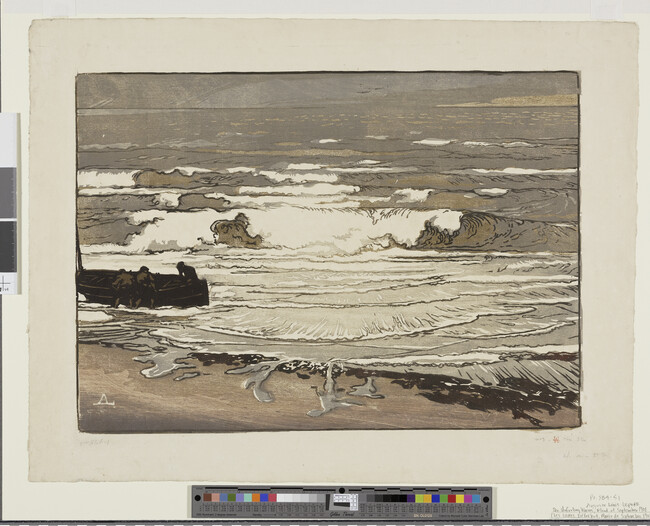 Alternate image #1 of Les Lames Deferlent, Marée de Septembre 1901 (The Unfurling Waves, Flood of September 1901)