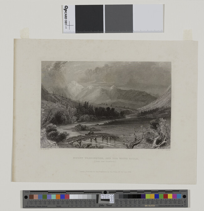 Alternate image #1 of Mount Washington, and the White Hills (From near Crawford's), Plate 48 from Vol. I of N.P. Willis' American Scenery. or Land, Lake and River Illustrations of a Transatlantic Nature