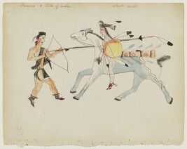 Untitled (Short Bull Counting Coup on a Chaticks Si Chaticks (Pawnee) Warrior), page number 21, from a...