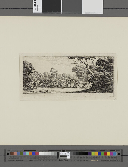 Alternate image #1 of La Découverte des malfaiteurs (Discovery of the Criminal Soldiers), Plate 9 from the series Les Grandes Misères et malheurs de la guerre (The Great Miseries and Misfortunes of War)