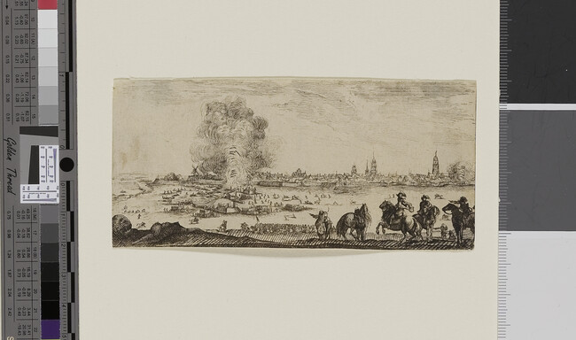 Alternate image #1 of Attack on a Village, from Desseins de quelques conduites de troupes canons et attaques de ville faictes par de la Bella