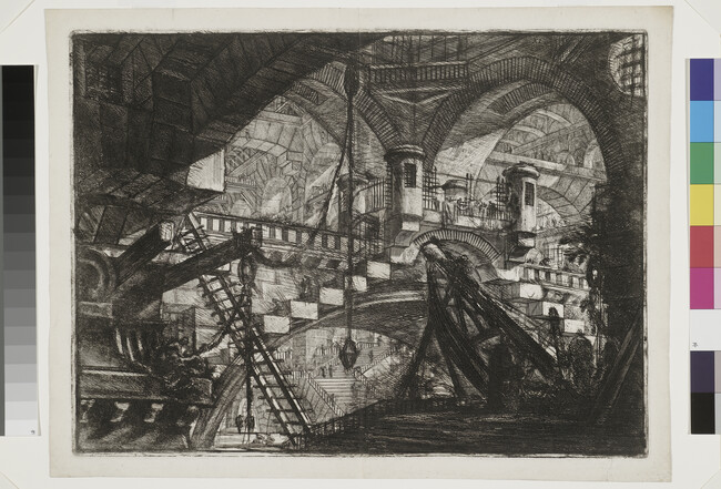 Alternate image #2 of The Arch with a Shell Ornament, plate 11 from the series Imaginary Prisons (Carceri d'Invenzione)