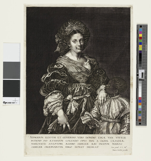 Alternate image #1 of Laura Dianti (c. 1503-1573) with Her Accompanying Black Attendant