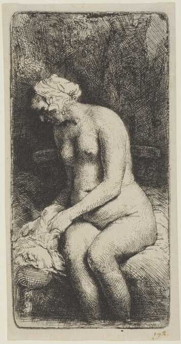 Alternate image #2 of Woman Bathing Her Feet at a Brook