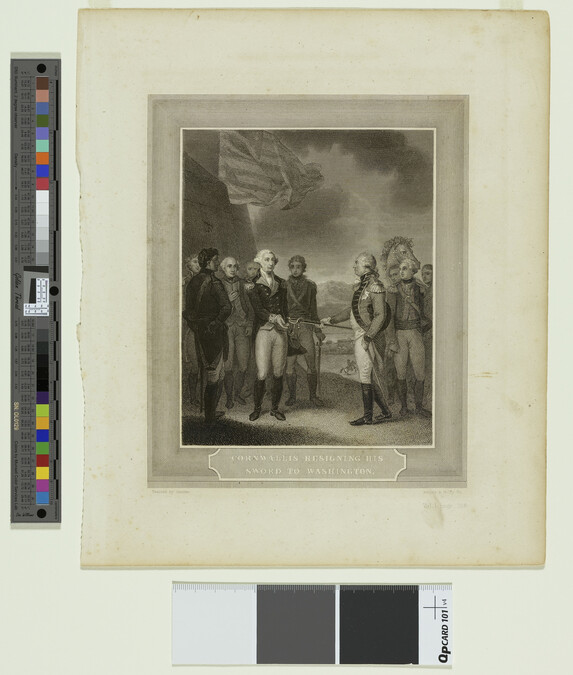 Alternate image #1 of Cornwallis Resigning his Sword to Washington, from The history and topography of the United States of North America