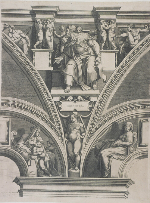 Prophets and Sibyls from the Sistine Chapel; The Prophet Ezekiel