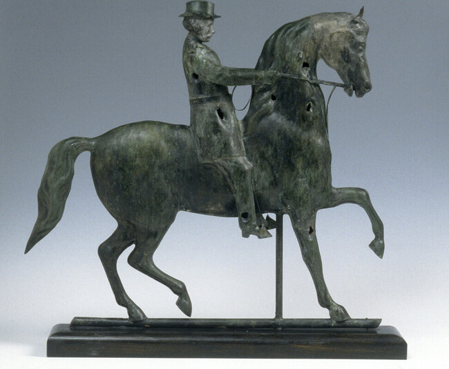 Alternate image #1 of Weathervane depicting General George B. McClellan (1826-1885) on a Horse