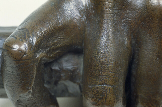 Alternate image #3 of A Life Cast of the Artist's Hand Holding a Staff