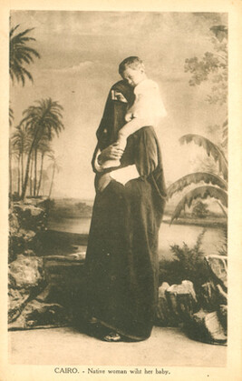Cairo. Femme Indigene avec son Bébé (Woman with her Baby)
