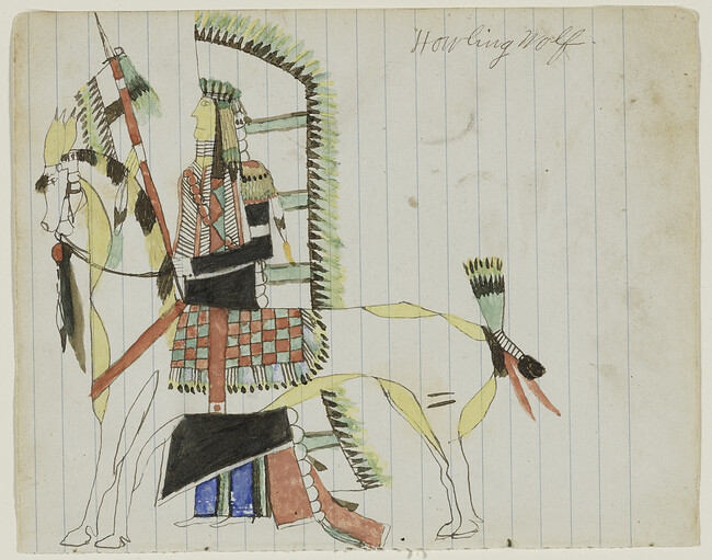 Untitled (Howling Wolf with his War Horse), from the 