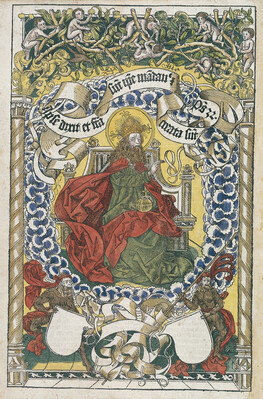 God the Father Enthroned; frontispiece from the Nuremberg Chronicle (Liber Chronicarum)