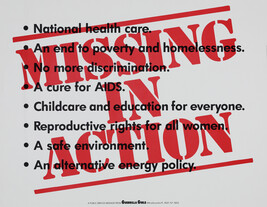 Missing in Action, from the portfolio Guerrilla Girls' Most Wanted: 1985-2006
